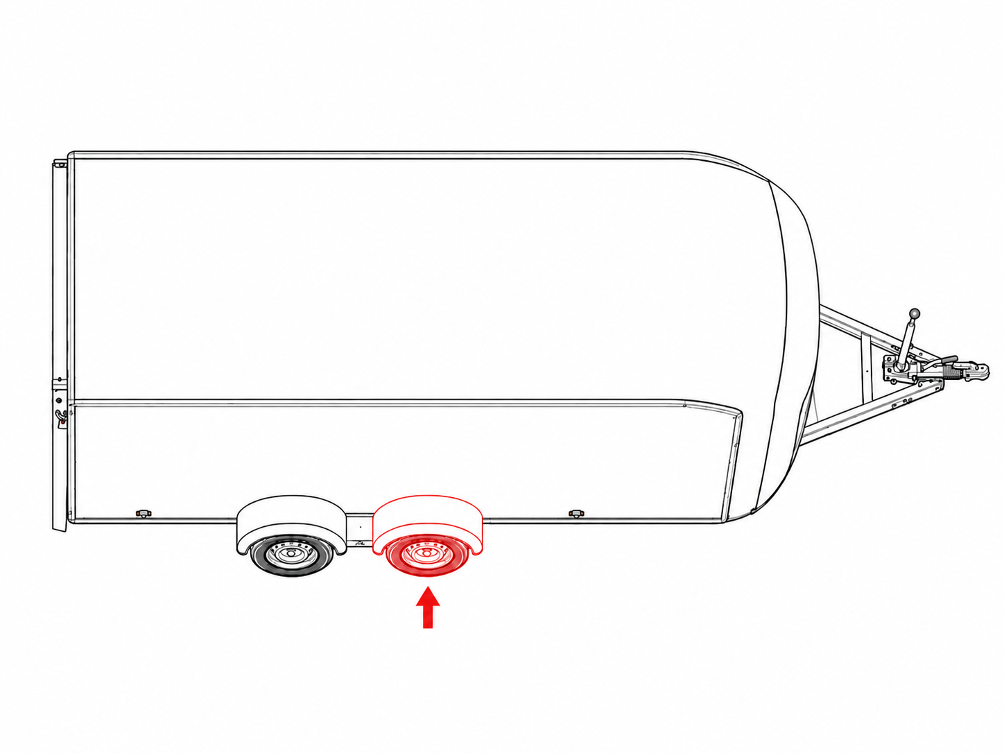 Right front Pullman 1 suspension arm